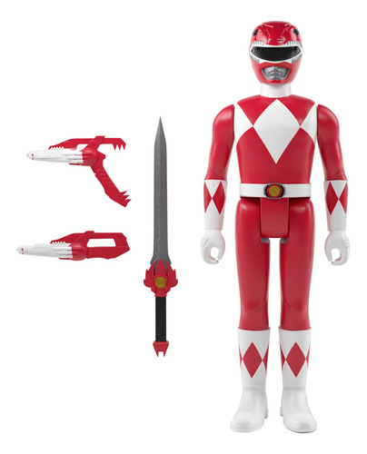 Super 7 Power Rangers Mighty Morphin - Red Ranger