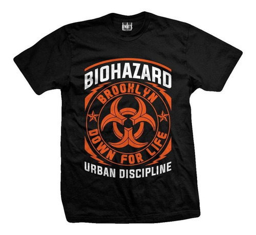 Remera Biohazard  Down For Life 