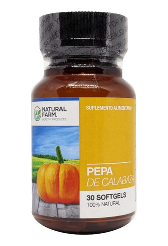  Pepa De Calabaza, Natural Farm (30 Cáps Softgel) 