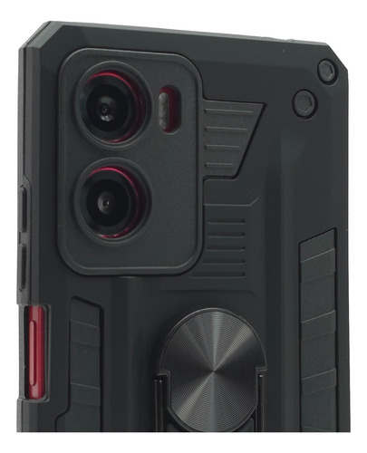Funda Case Protector Para Moto E15 Antishock Anticaidas Blade Robot - Negro Moto E15