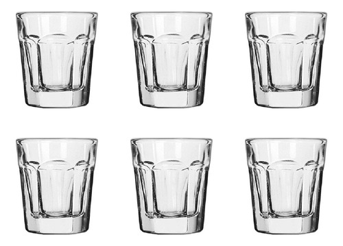 Vaso Tequilero 33 Ml De Vidrio Boston Crisa Kit X6