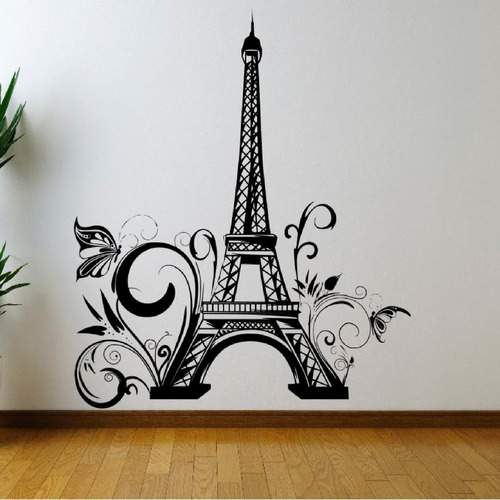 Vinilo Decorativo Pared Paris Torre Eiffel Francia Ploteo