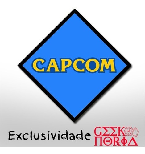 Placa Criativa Decorativa Game Capcom - Videogame