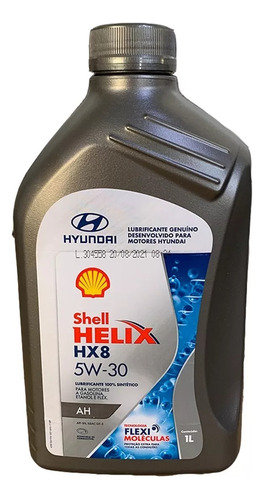 Óleo 5w30 Shell Helix Ultra Original Hyundai 6 Litros