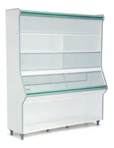 Comprar Vitrine Expositora Vasca De Pão 1,60m P\u002F Padaria E Mercearia Cor Azul