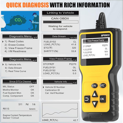 Escáner Automotriz Obd2, Lector De Códigos De Falla