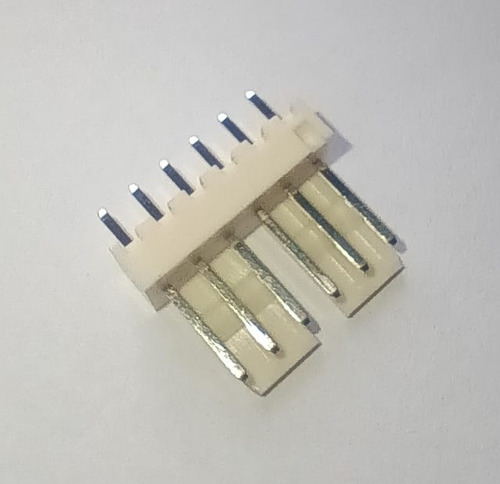 100x Conector Kk 6 Vias Macho 180°g Com Espaço (2512) Excon