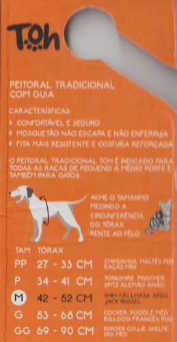 Imagem 6 de 6 de Conjunto Peitoral E Guia Tamanho M Verde Savana Toh Dog