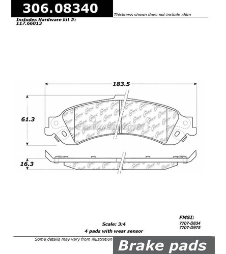 Pastillas Freno Trasera Silverado Avalanche Tahoe 2001-2007