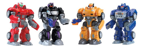 Robot Camina Con Luz Transformer Con Arma 18cm Mecanizado Color A
