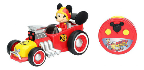 Carro A Control Remoto De Carreras De Mickey Disney Junior Color Rojo