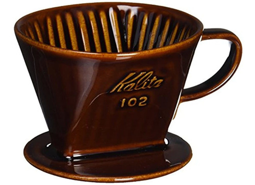 Kalita Dripper (marrón) Para 2  4 Tazas De Café De Cerámica