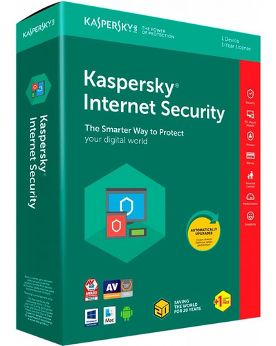Imagen 2 de 9 de Antivirus Kaspersky Internet Security 1 Pc 1 Año Original*