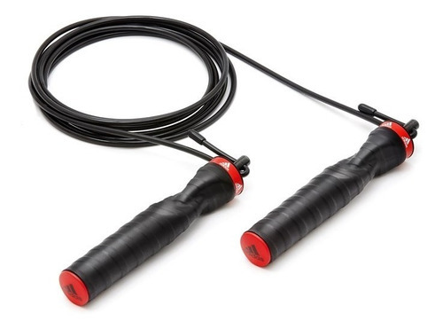 Soga Para Saltar adidas Alta Veloc 3mts Regulable Speed Rope Color Negro/rojo