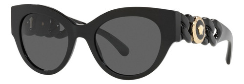 Gafas De Sol Versace Ve4408 Mujer Originales Color Negro