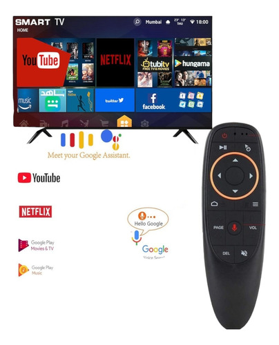 Control Remoto Bluetooth Para Tv Box Asistente De Voz