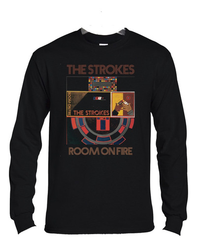 Polera Ml The Strokes Room On Fire Rock Abominatron