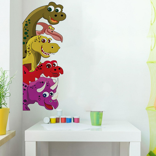 De Pared De Dinosaurios De Dibujos Animados, 30x90cm, Bien