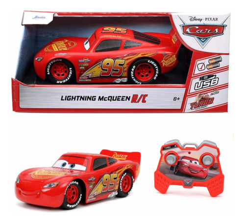 Cars Carro Rayo Mcquen A Control Remoto Disney Pixar 1:24 