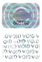 Comprar Stickers Holográfico  Seguridad. Garantía  