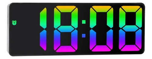 Reloj Despertador Led Digital De Escritorio Multicolor