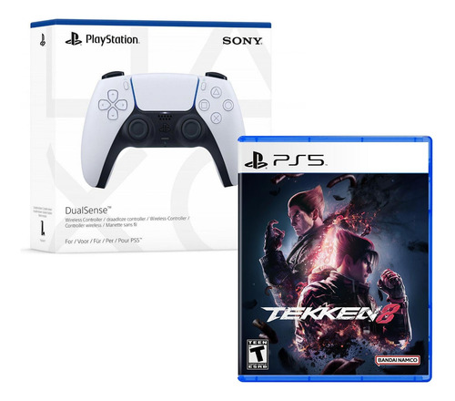 Mando P55 Dualsense Blanco + Tekken 8