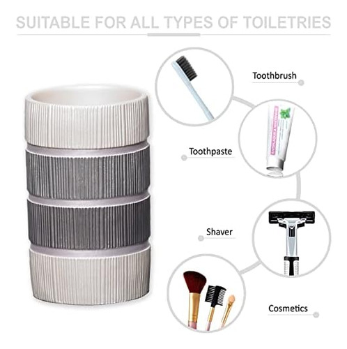 Zahari Home Juego De 4 Accesorios De Baño Modernos De Línea