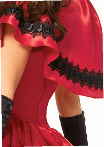 Leg Avenue Women's 2 Piece Gothic Red Riding Hood Costume