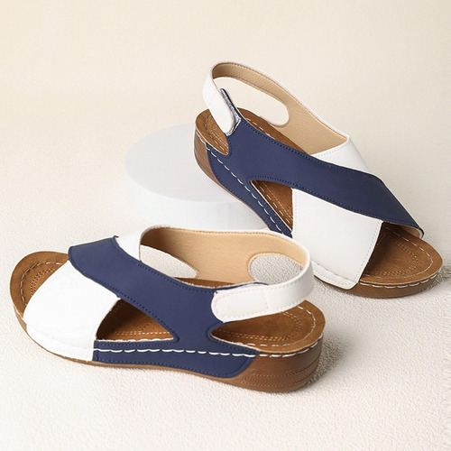 Sandalias Para Mujer Informales 2025 Con Bloques De Color