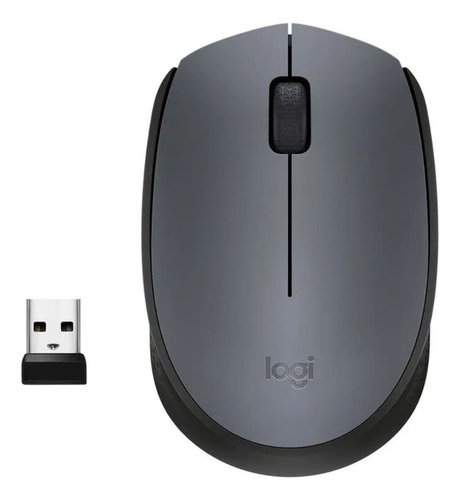 Mouse Wireless Logitech M 170 Gris 2.4ghz 1000 Dpi