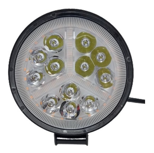 Faro Led Neblinero 12 Led Blanco 12/24v 36w Auto Moto Bus