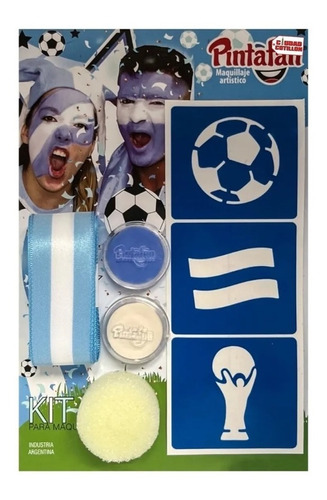 Kit Maquillaje Argentina  Mundial Pintafan