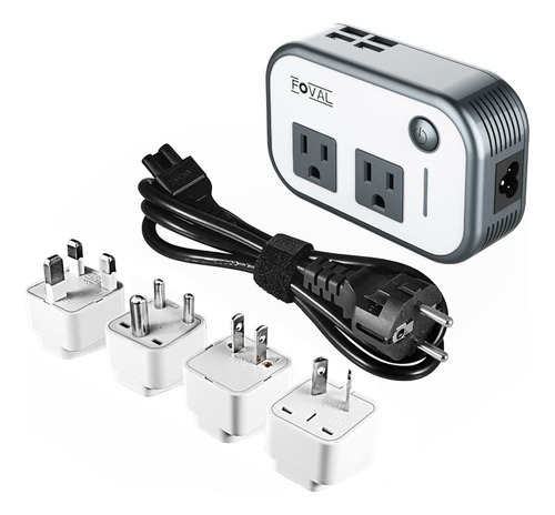 Convertidor Voltaje De Viaje 220v 110v Adaptador Universal