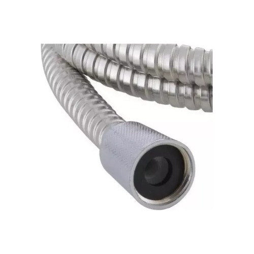 Manguera Ducha Flexible Extensible Cromada 2mts Inoxidable
