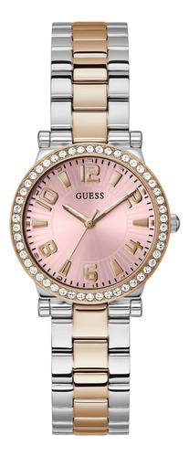 Reloj Para Mujer Guess Solar W1070l2 Color Dorado