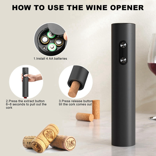Abridor De Botellas De Vino Eléctrico Abridor Automático De