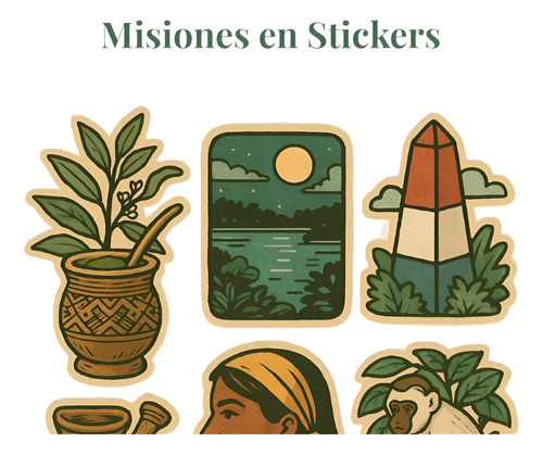Misiones Stickers Imprimibles - Pdf Descargable