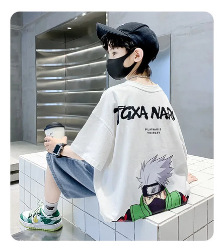 Camiseta Casual Con Estampado De Dibujos Animados De Verano