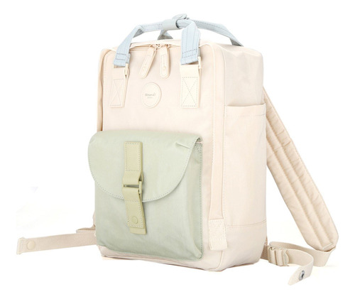 Mochila Impermeable Himawari Mod 200 Color Beige Y Oliva