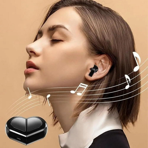 Wireless Earphone, Touchscreen Heart Shaped Ear Buds Y
