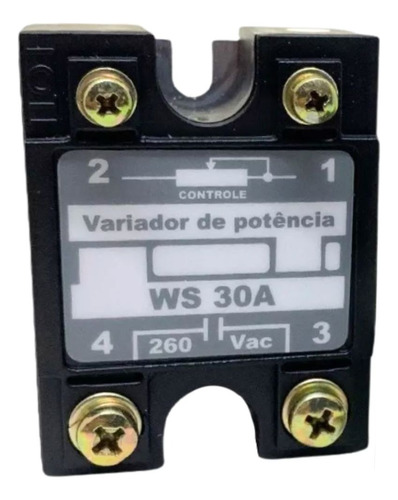 Variador De Tensão E Potencia 30a Ws30a Potenciômetro 220k