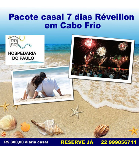 Imagem 1 de 8 de Pacote 7 Dias De Reveillon Para 1 Casal Em Cabo Frio 1 Suite