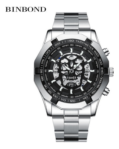 Relojes Luminosos Para Hombre Binbond Con Forma De Calavera