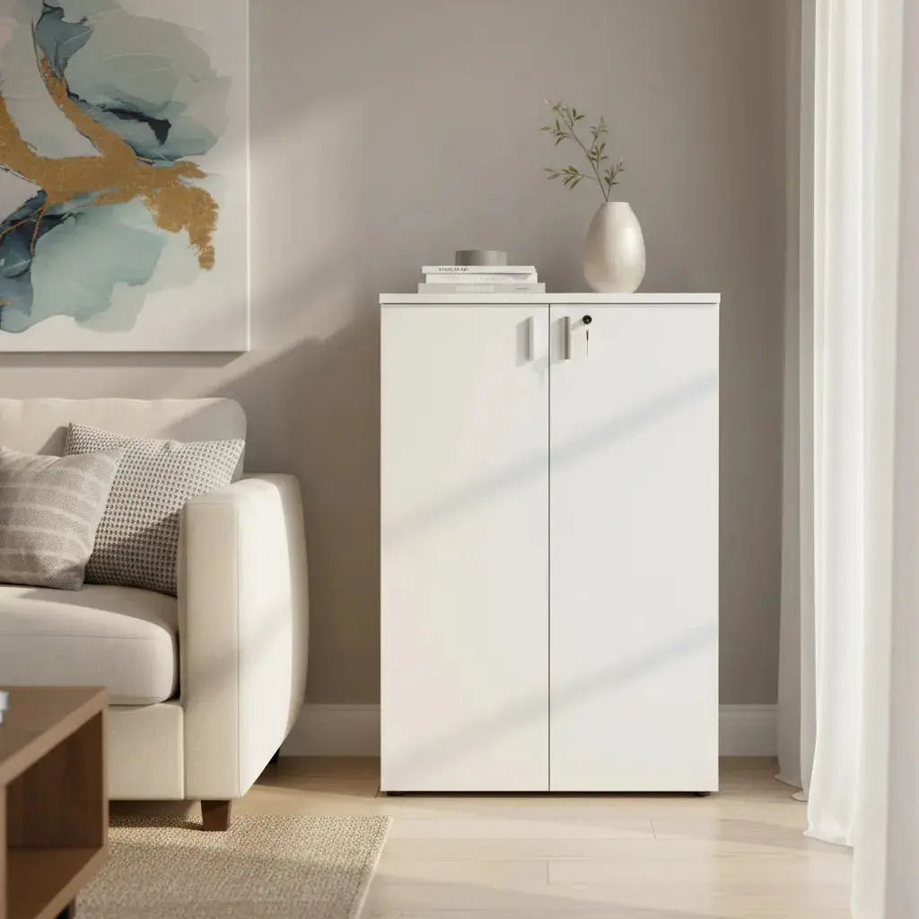 Biblioteca Alta 90x46x135 Blanco