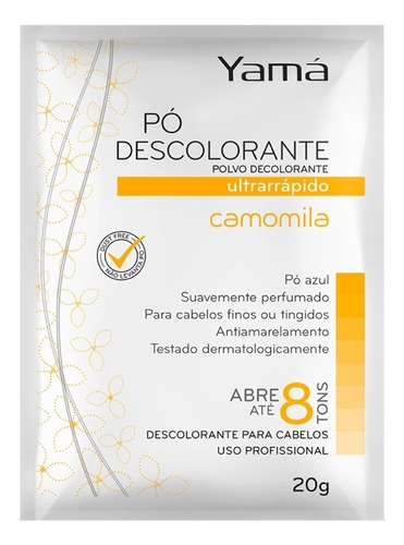 Pó Descolorante Ultrarrápido Camomila 20g Yamá