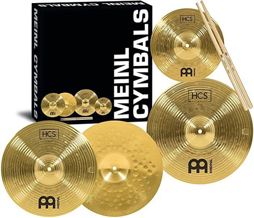 Meinl Cymbals Hcs+10s Hcs Caja De Platillos Con Set De Hi H.