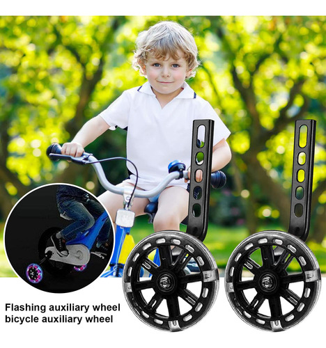 Ruedas De Entrenamiento Hovico Flash Para Bicicletas 12-20 Negro