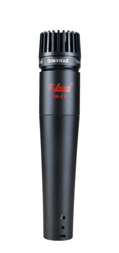Microfone Leacs Sm 57 Com Cabo 3 Metros E Cachimbo