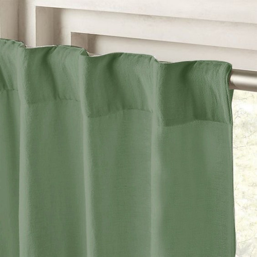 Imagen 6 de 10 de Juego Cortina Tela Blackout Textil 2 Paños 140x220cm Altura