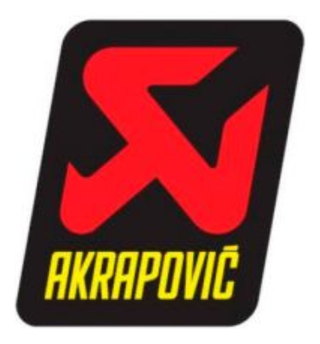 Adesivo Akrapovic Resistente Ao Calor Para Escapamento